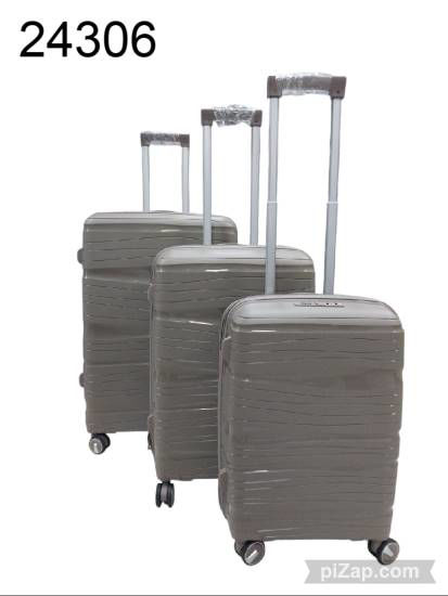 Imagen de SET DE VALIJAS X3 MARRON PASTEL 20/24/26" 4.25